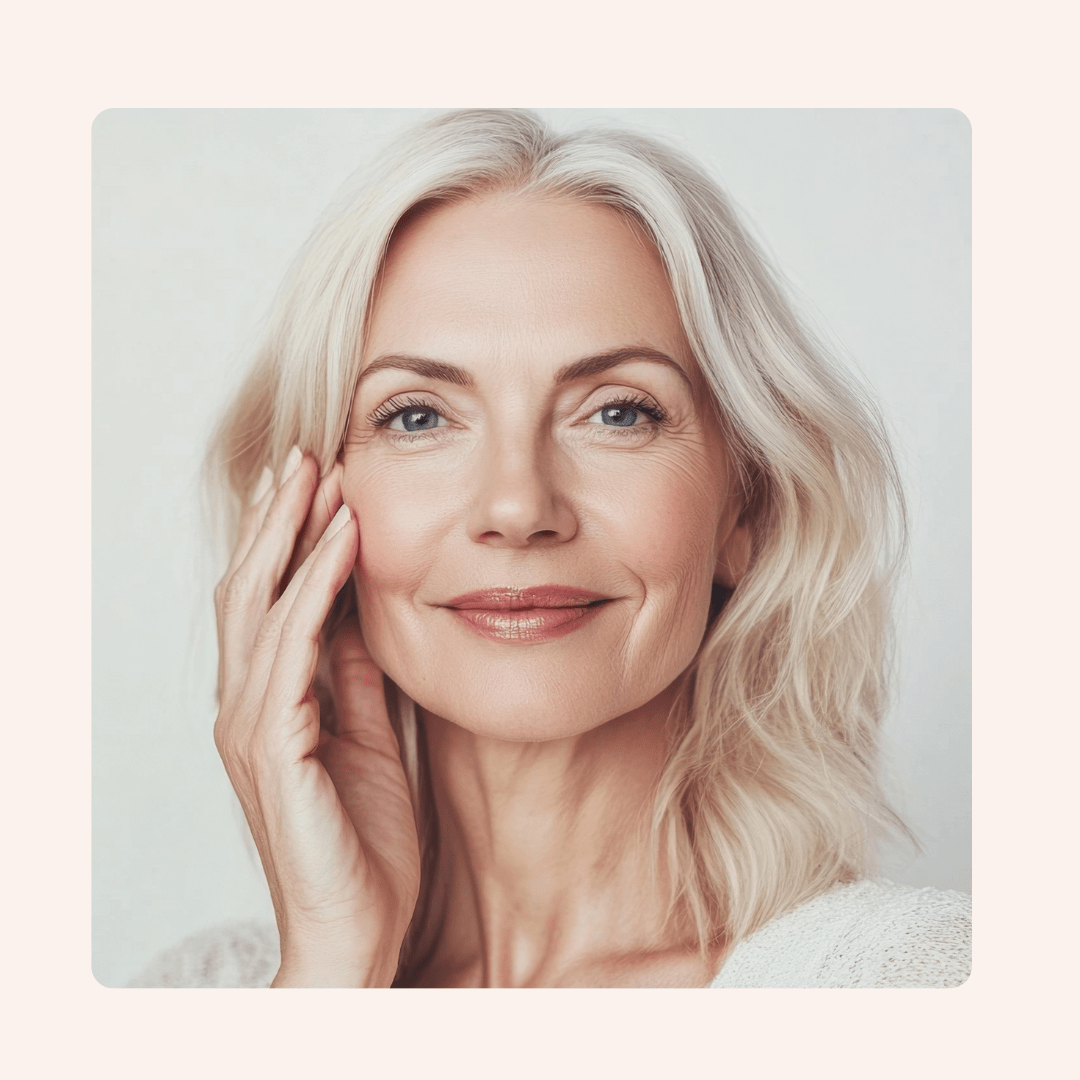 Beautiful mature woman with radiant skin — Dysport results at New Age Medspa Anchorage AK