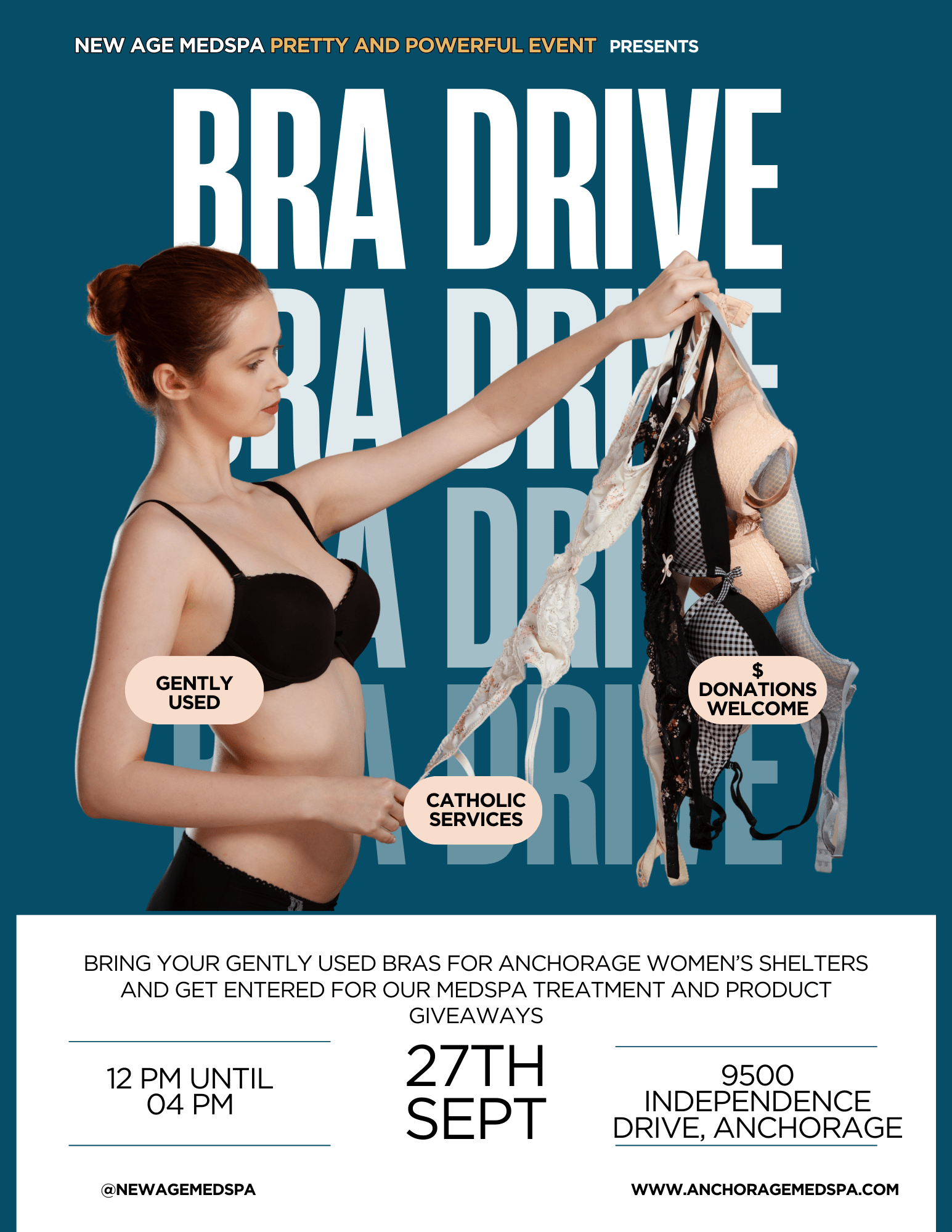 bra drive at pretty and powerful event at new age medspa