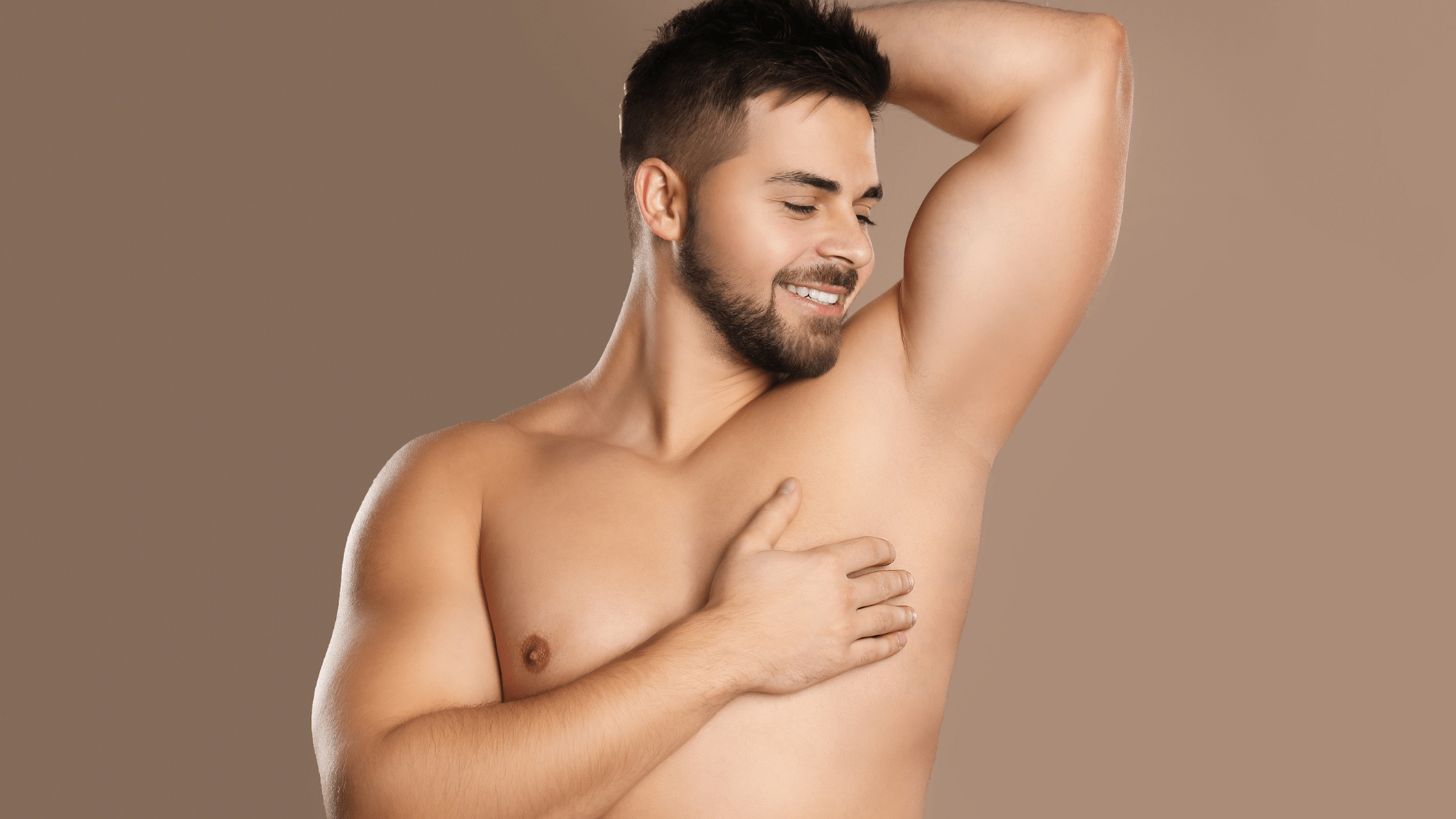 Man with smooth underarm — laser hair removal for men at New Age Medspa Anchorage AK