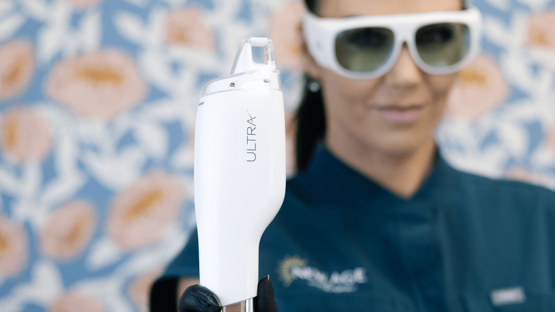 Amy Kondi with ultra doing hair restoration at New Age Medspa