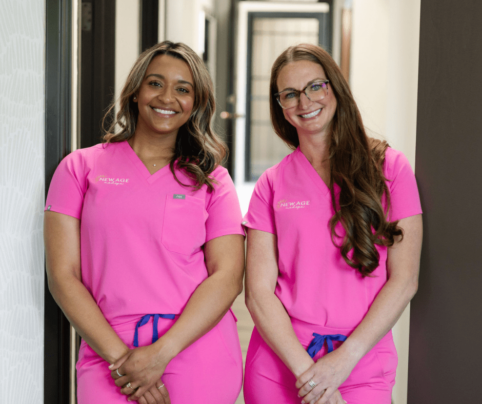 Natasha Sherrill, FNP-C, and Brie Freckleton, AGACNP, aesthetic injectors at New Age Medspa in Anchorage, Alaska